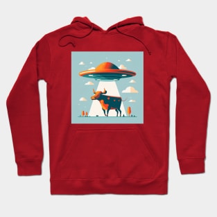 UFO Abducting a Cow Hoodie